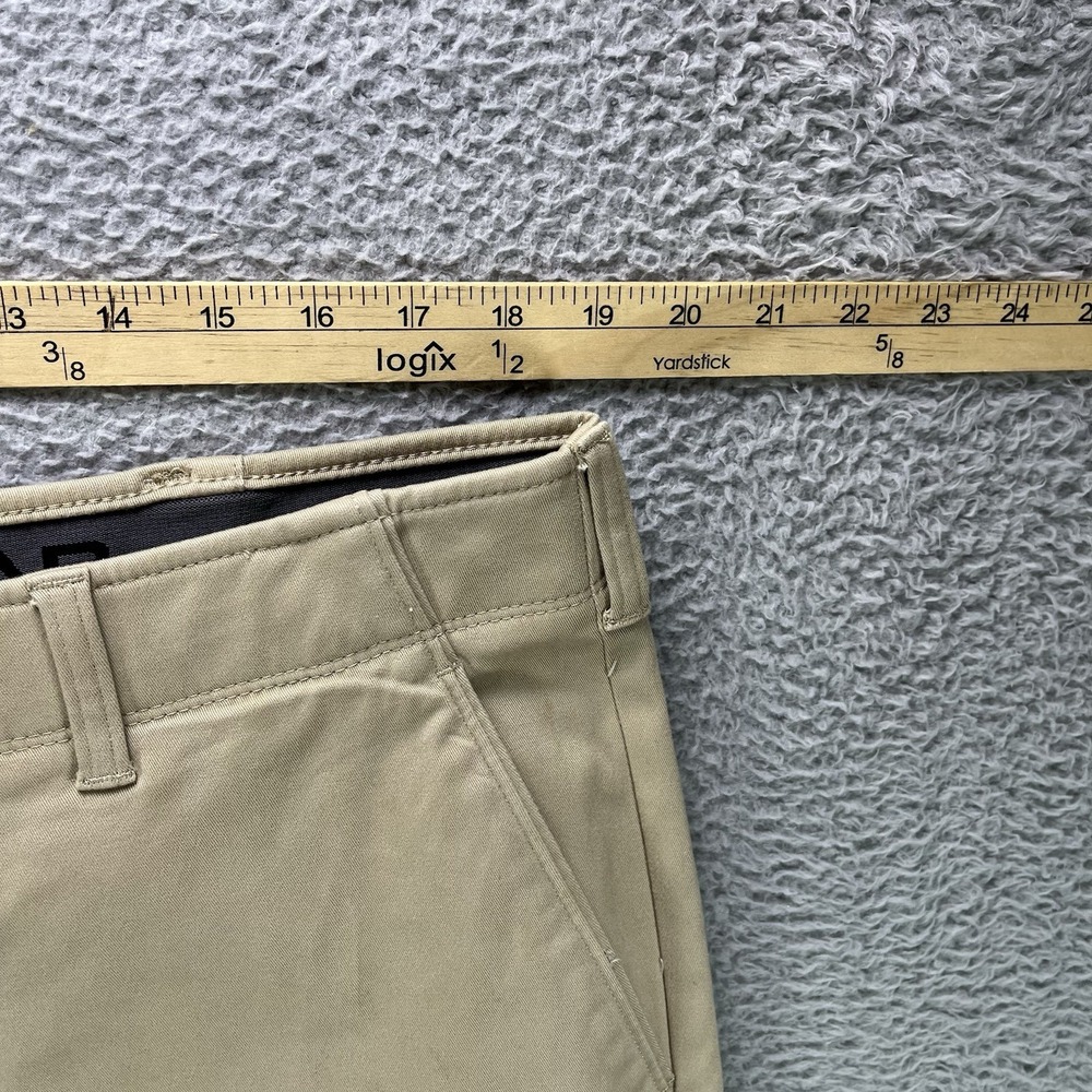 Haggar Chino Pants Mens 38x29 Khaki In Motion Stretch Straight Fit NWT - Picture 10 of 15